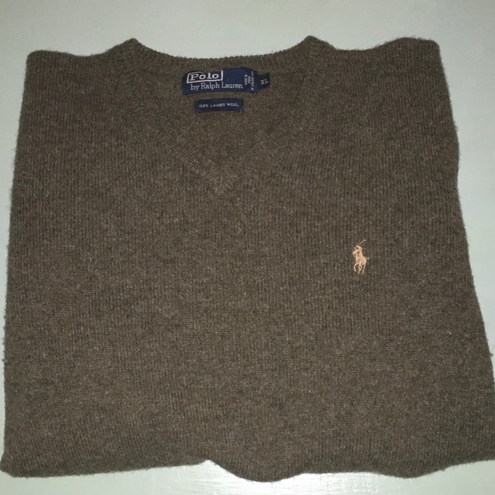 Ralph Lauren Polo V Neck Sweater XL